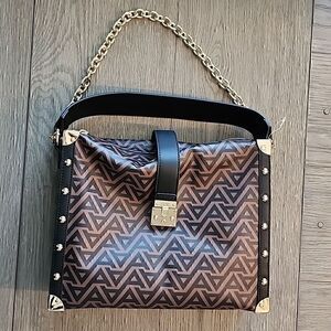 NWOT ALDO PURSE Handbag Zip Closure Snap Gold Hardware Shoulder Chain Casual